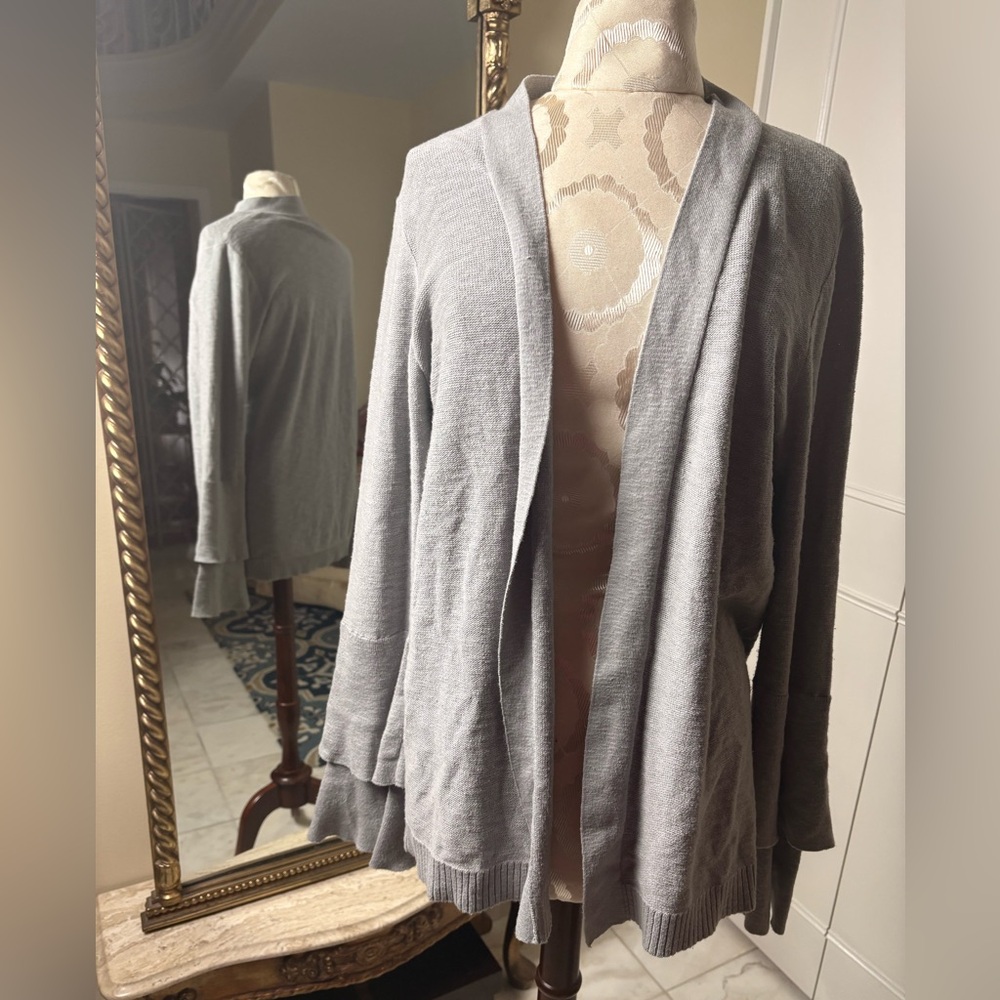 J. Crew Light Gray Knit Cardigan